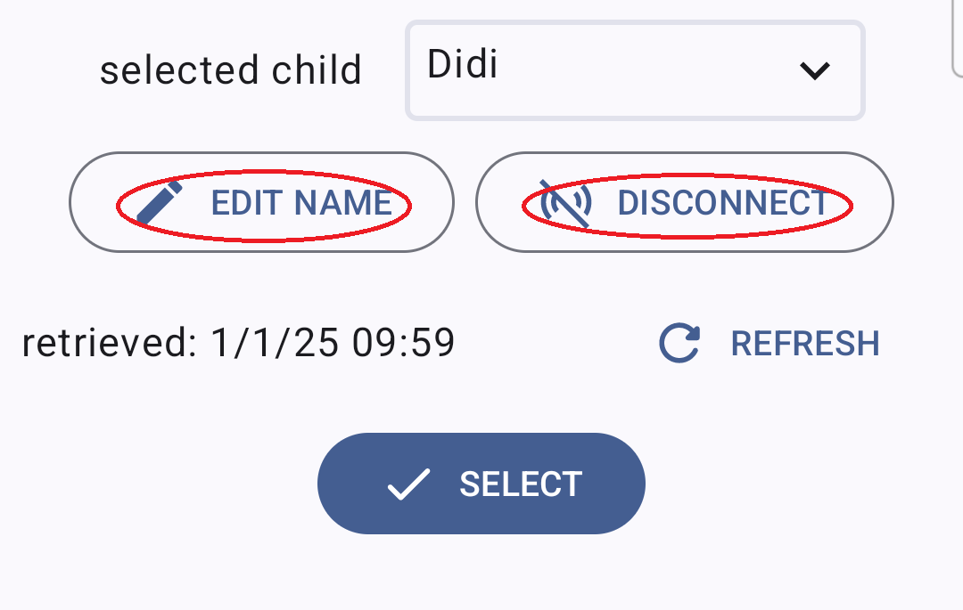 operations on connected child