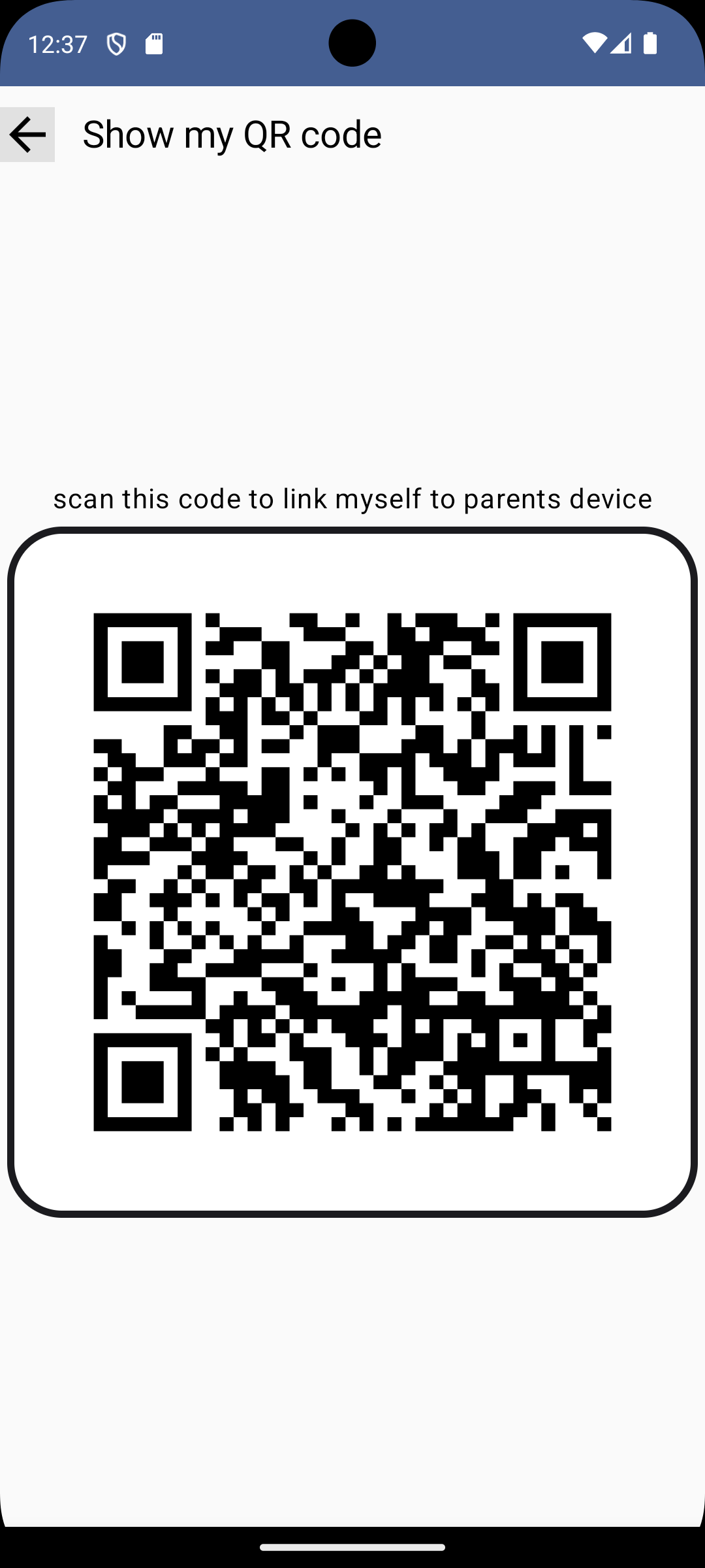 show qrcode button